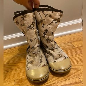 Sugar Origami floral/natural Boot